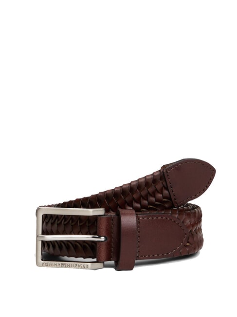 TOMMY HILFIGER OLIVER Cintura in pelle coffee bean - Cinture