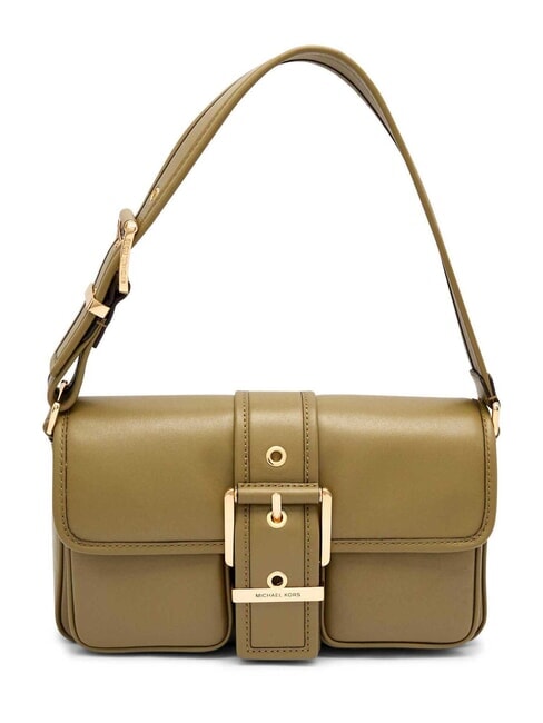 MICHAEL KORS COLBY Borsetta a spalla, in pelle safari green - Borse Donna