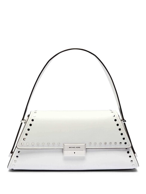 MICHAEL KORS LUDLOW Borsa a spalla, in pelle optic white - Borse Donna