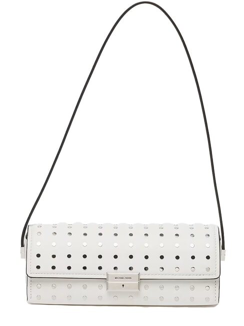 MICHAEL KORS LUDLOW Mini Bag a spalla, in pelle optic white - Borse Donna