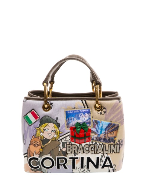BRACCIALINI CARTOLINE CORTINA Borsa a mano con tracolla multi - Borse Donna