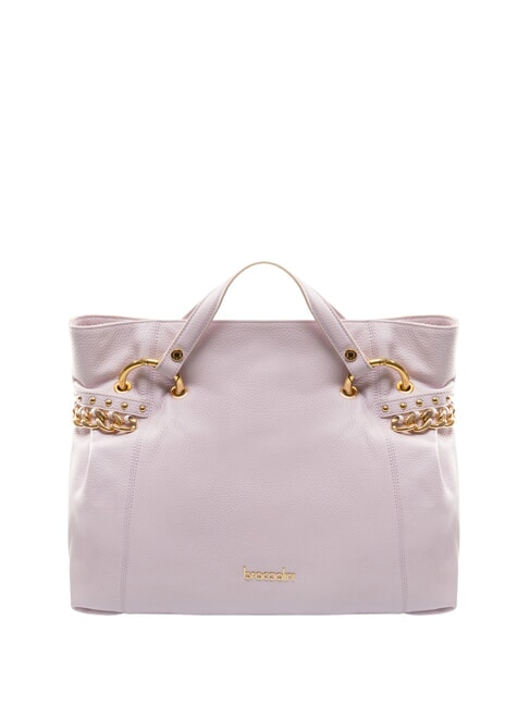 BRACCIALINI NORA Borsa a mano in pelle martellata lilla - Borse Donna