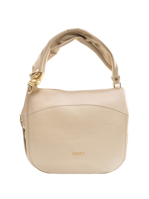BRACCIALINI GRETA Borsa a spalla in pelle beige - Borse Donna