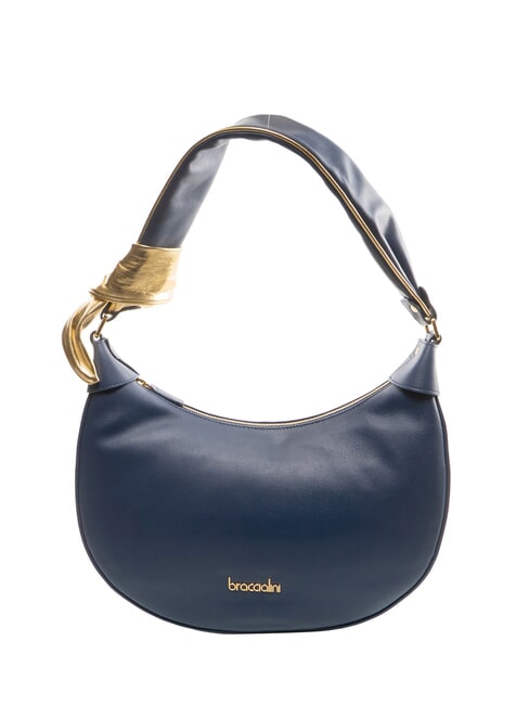 BRACCIALINI GRETA Borsa a spalla in pelle blu - Borse Donna