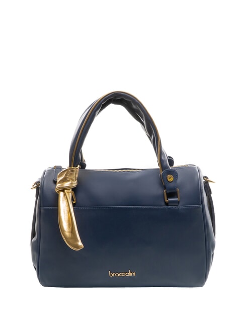 BRACCIALINI GRETA Borsa a bauletto in pelle con tracolla blu - Borse Donna