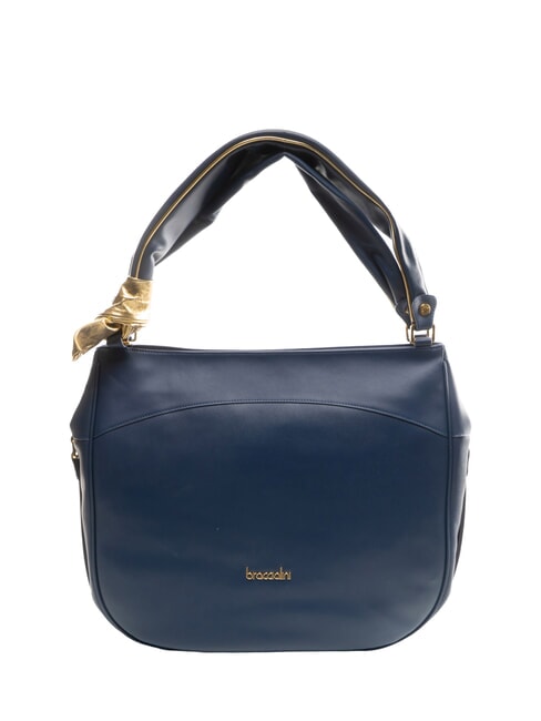 BRACCIALINI GRETA Borsa a spalla in pelle blu - Borse Donna