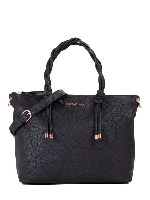 MARIO VALENTINO SCARLETT RE Borsa a spalla con manici intrecciati nero - Borse Donna