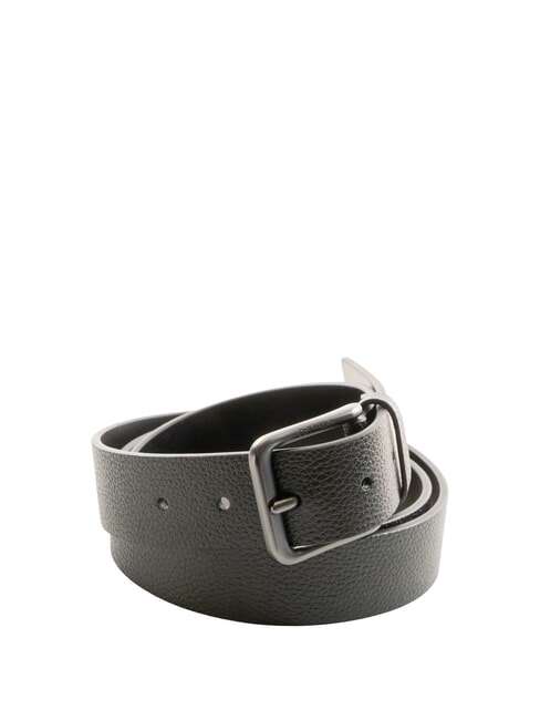 CALVIN KLEIN CASUAL PIN BUCKLE Cintura in pelle  black / matte gunmetal - Cinture