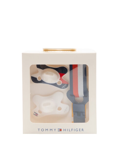 TOMMY HILFIGER TH Set 2 ciucci + catenella white - Tutine e completi per neonati