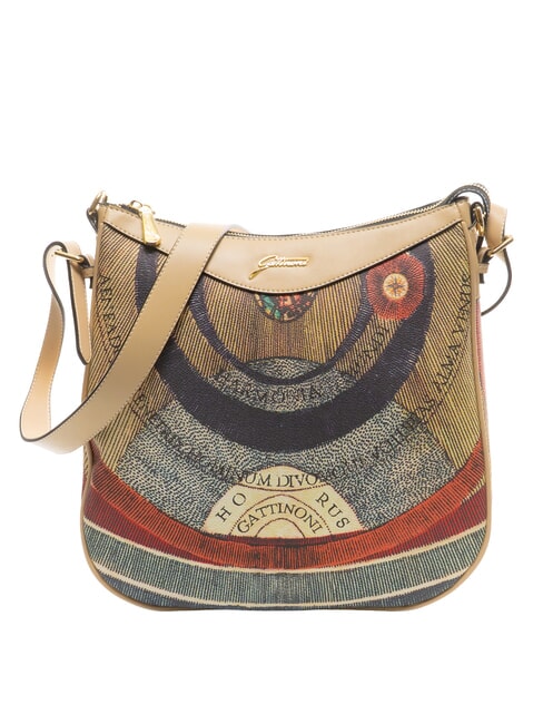 GATTINONI PLANETARIUM Borsa Hobo a tracolla classic/beige - Borse Donna