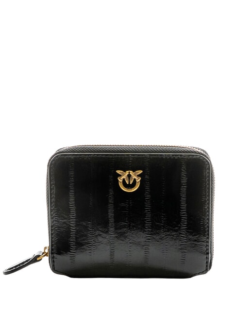 PINKO TAYLOR ZIP  nero-antique gold - Portafogli Donna