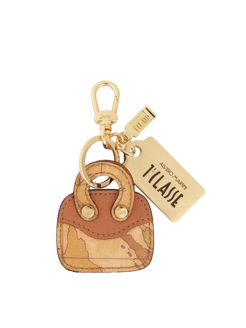 ALVIERO MARTINI PRIMA CLASSE GEO CLASSIC Portachiavi charm minibag NATURALE - Portachiavi