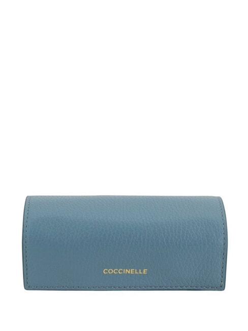 COCCINELLE JEWELRY BOX Bustina porta gioielli in pelle arctic blue - Bustine & Necessaire