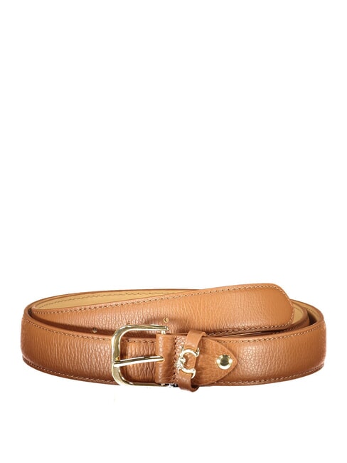 COCCINELLE METAL LOOP Cintura in pelle cognac - Cinture