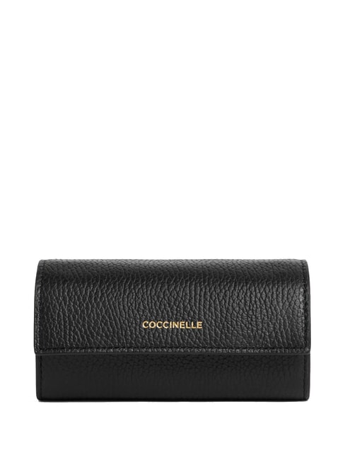 COCCINELLE JEWELRY BOX Bustina porta gioielli in pelle Nero - Bustine & Necessaire