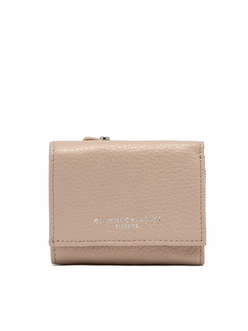GIANNI CHIARINI WALLETS GRAIN Portafoglio piccolo in pelle martellata pink salt - Portafogli Donna
