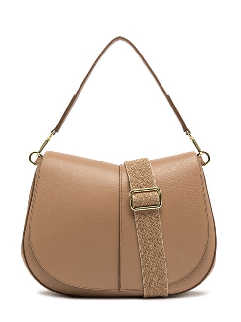 GIANNI CHIARINI HELENA ROUND Borsa piccola in pelle a tracolla clay - Borse Donna
