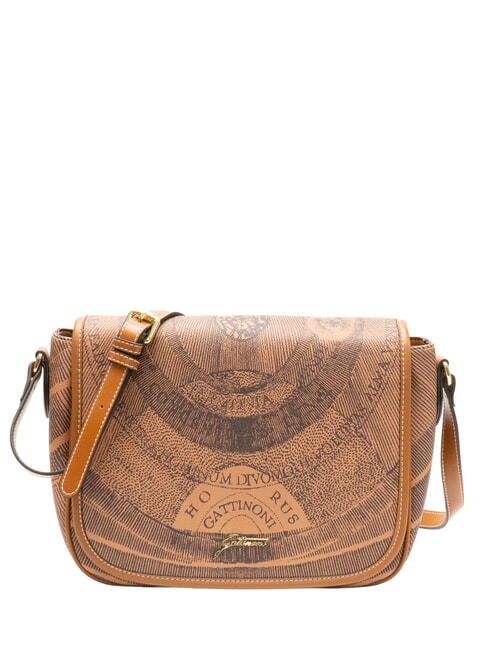 GATTINONI PLANETARIUM Borsa a tracolla con flap monochrom tan - Borse Donna
