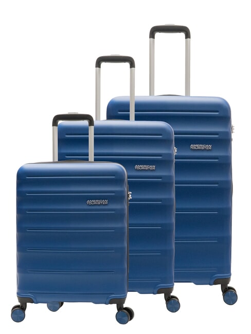 AMERICAN TOURISTER SPEEDLINK Set 3 trolley: cabin, medio, grande BLU NAVY - Set Trolley