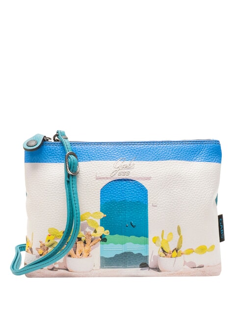 GABS BEYONCE Pochette in pelle porta blu - Borse Donna