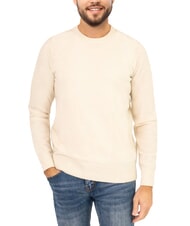 NORTH SAILS N|S Maglione girocollo ricamo logo marshmallow - Maglie Uomo - 1