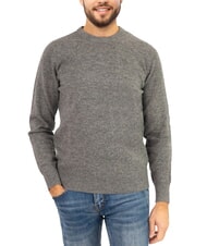 NORTH SAILS N|S Maglione girocollo ricamo logo medium grey melange - Maglie Uomo - 1