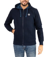 NORTH SAILS PATCH Felpa full zip con cappuccio - Felpe Uomo