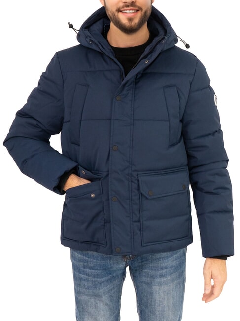NORTH SAILS PADDED Piumino con cappuccio media lunghezza navy blue - Piumini Uomo