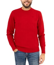 NORTH SAILS N|S Maglione girocollo ricamo logo pompeian red - Maglie Uomo - 1