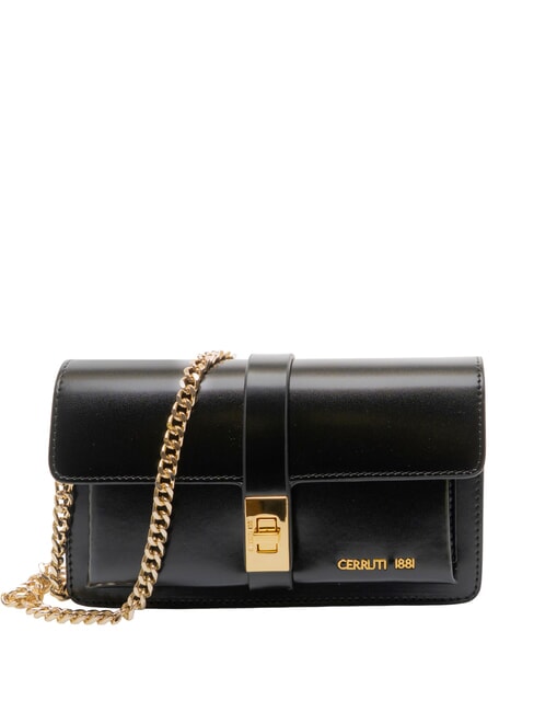 CERRUTI SAMANTHA Mini Bag a tracolla, in pelle nero - Borse Donna