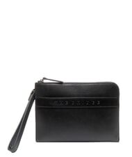 THE BRIDGE GIACOMO Pochette in pelle nero/rutenio scuro opaco - Borse Donna - 1