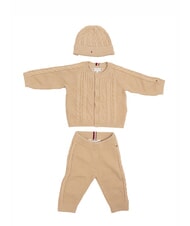 TOMMY HILFIGER TH KIDS Completo 3 pz: maglia, pantalone e cappello merino - Tutine e completi per neonati - 1