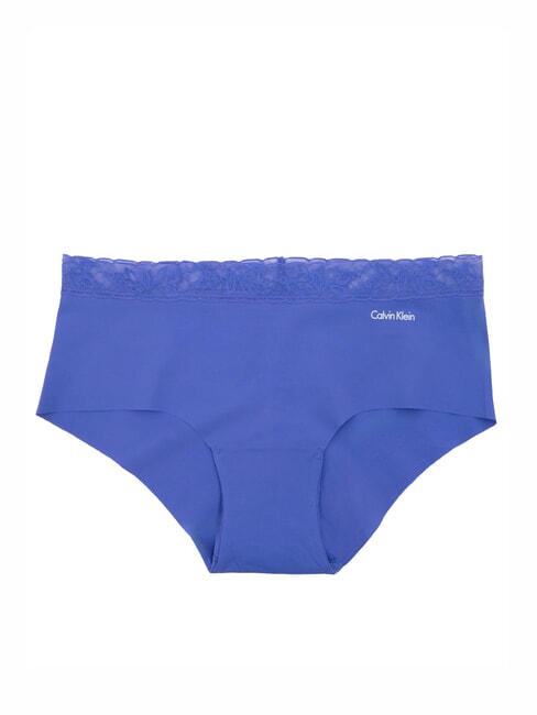 CALVIN KLEIN CK Coulotte taglio vivo con pizzo blue iris - Slip Donna