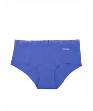 CALVIN KLEIN CK Coulotte taglio vivo con pizzo blue iris - Slip Donna - 1