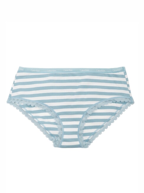 CALVIN KLEIN CK Slip fianco alto con pizzo rainer stripe_tourmaline - Slip Donna