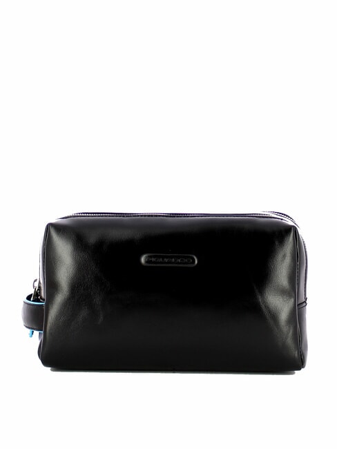 PIQUADRO BLUE SQUARE  Beauty Case in pelle Nero - Beauty Case