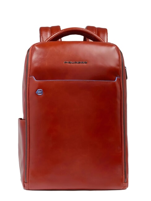 PIQUADRO BLUE SQUARE Zaino fast-check in pelle, porta pc 14" cuoio4 - Zaini da lavoro porta PC