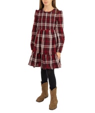 TOMMY HILFIGER TH KIDS Abito bimba quadrettato manica lunga multi check - Vestiti Bambine - 1