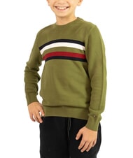 TOMMY HILFIGER TH KIDS Maglione bimbo girocollo cotone putting green - Maglioni Bambini - 1