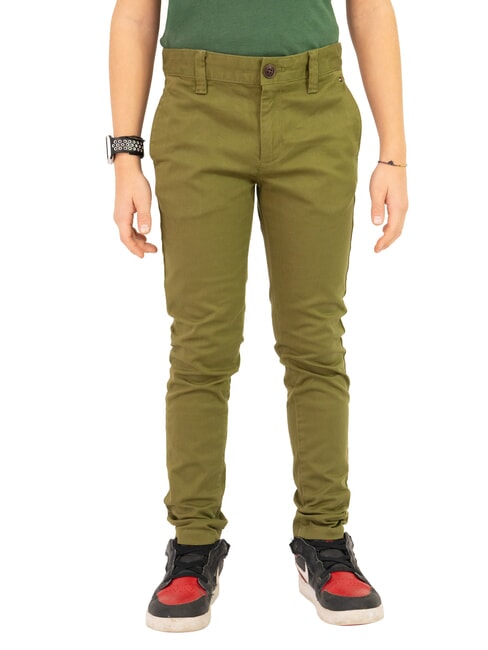 TOMMY HILFIGER TH KIDS Pantaloni chino da bambino putting green - Pantaloni bambini