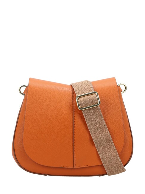 GIANNI CHIARINI HELENA ROUND Borsa in pelle con doppia tracolla spice - Borse Donna