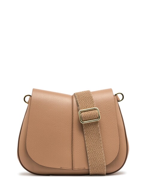 GIANNI CHIARINI HELENA ROUND Borsa in pelle con doppia tracolla clay - Borse Donna
