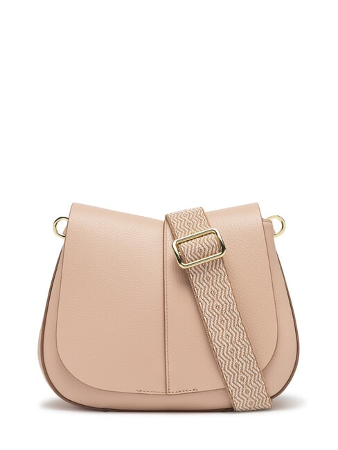 GIANNI CHIARINI HELENA ROUND Borsa in pelle con doppia tracolla pink salt - Borse Donna