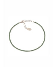 AMEN TENNIS MANIA Bracciale rosè con zirconi verdi - Bracciali Donna