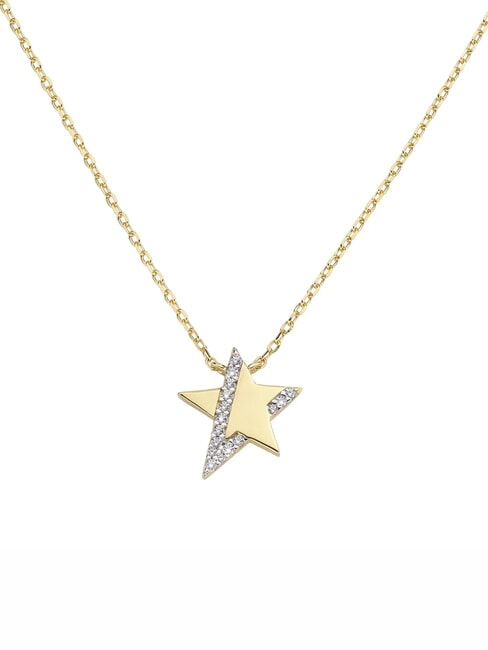 AMEN STELLE Collana dorata con charm e zirconi oro - Collane