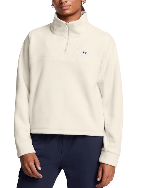 UNDER ARMOUR EXPANSE FLEECE Felpa summit white - Felpe Donna