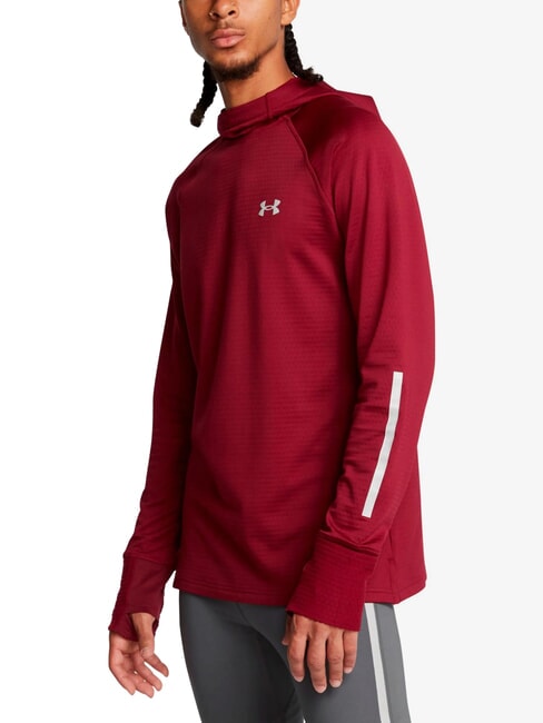 UNDER ARMOUR ELITE Felpa con cappuccio cardinal - Felpe Uomo