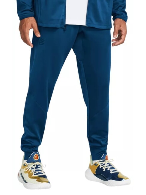 UNDER ARMOUR CURRY PLAYABLE Pantaloni tuta varsity blue - Tute sportive Uomo