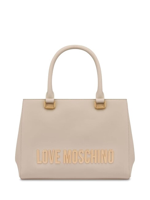 LOVE MOSCHINO BOLD LOVE Borsa a mano con tracolla avorio - Borse Donna