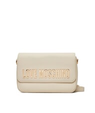 LOVE MOSCHINO LAMINATED BOLD LOVE Borsa a spalla con flap - Borse Donna